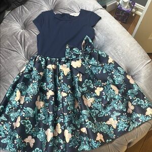 H&M Floral Navy Kids Dress